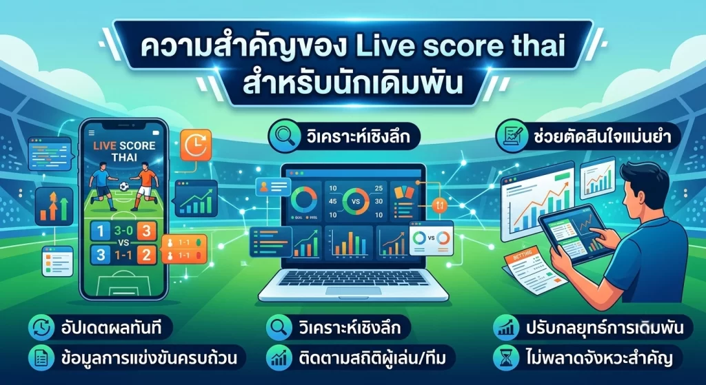 ความสำคัญของ Live score thai สำหรับนักเดิมพัน

